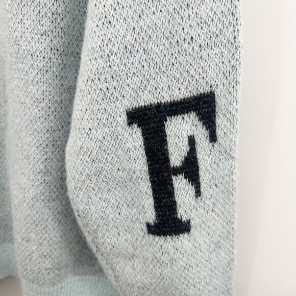 Aelfric Eden City of Love AW23 Crewneck Knit Sweater in Light Blue Size S NWT - Picture 10 of 15